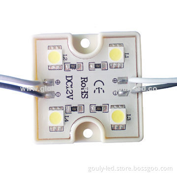 LED Module, 5050 SMD, 4 LEDs, 6,000K Pure White